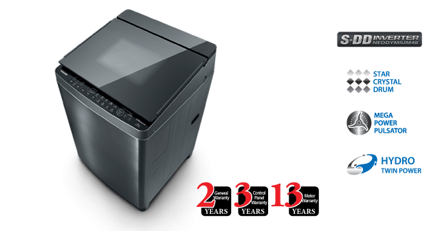 Toshiba 16KG SDD Washing Machine [AW-DG1700WMSS] - Click Image to Close